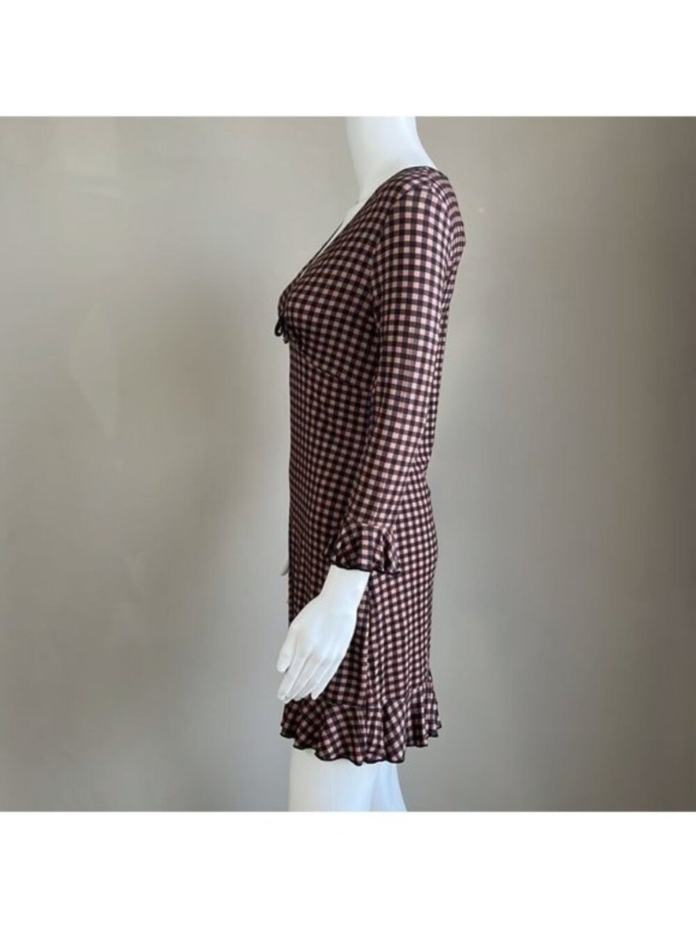 UO Grace Ruffle Mini Dress - S - Picture 3 of 8